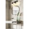 Z-Lite Lauren Vanity, 3-Light, 22 In.W x 6.5 In.L x 8.5 In.H, Matte Black/Clear 819-3V-MB - alternate 3